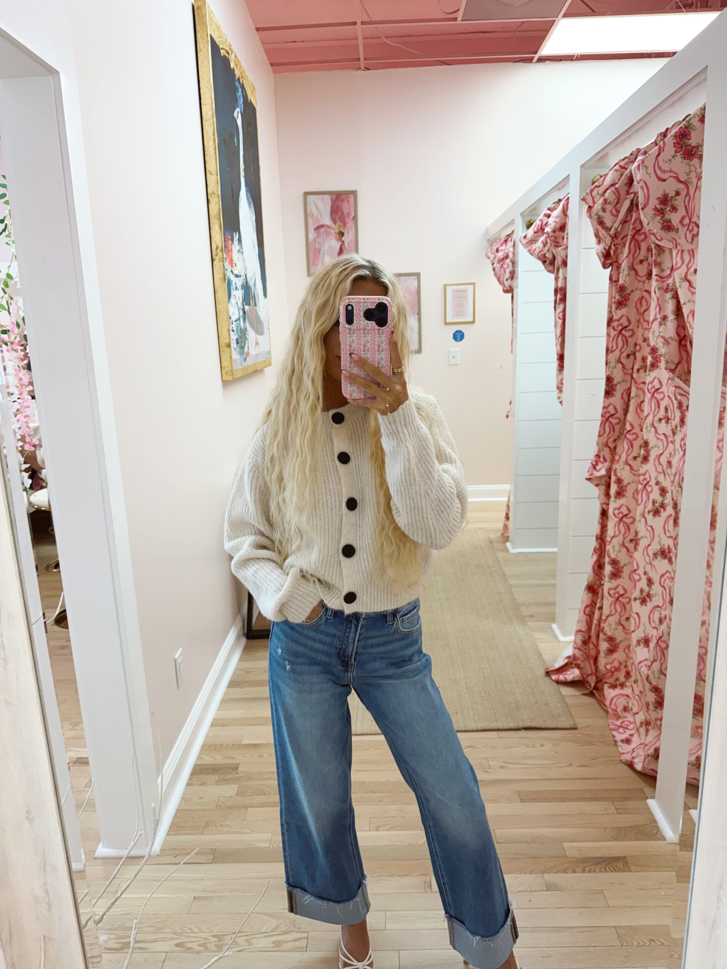 The Ribbed Button Down Knitted Cardigan