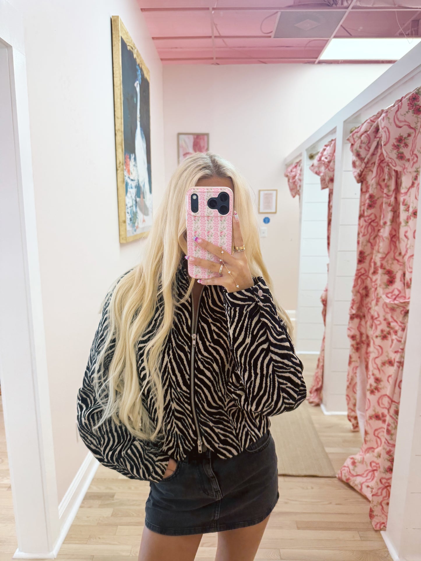 The Zebra Zip Up Jacket