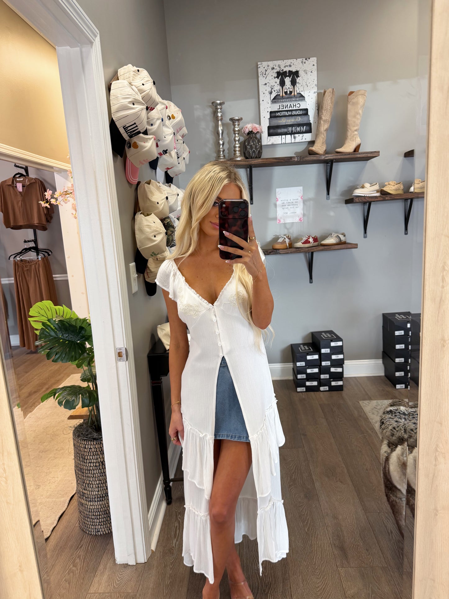 The Lila Duster Top