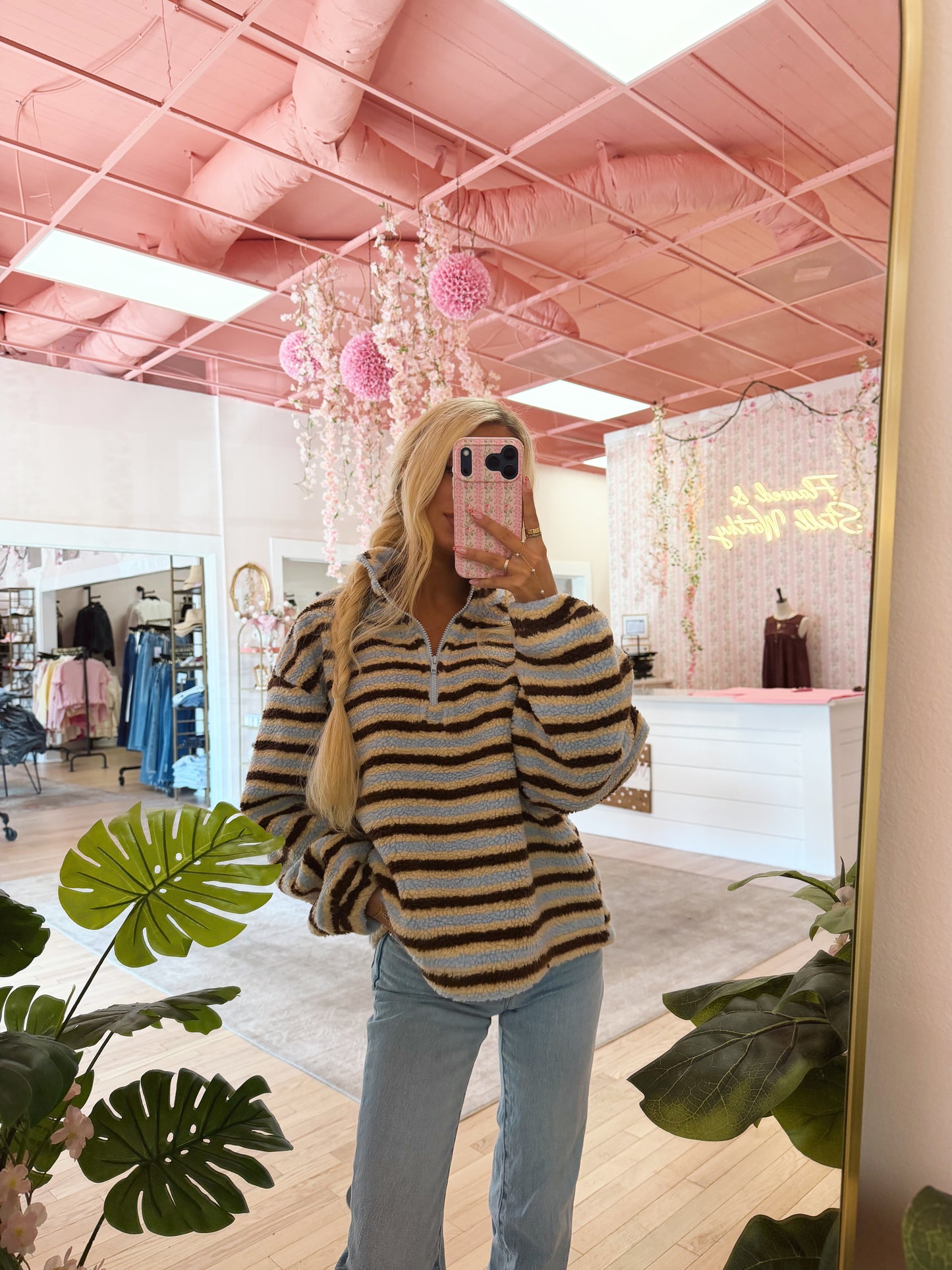 The Maisie Sherpa Half Zip