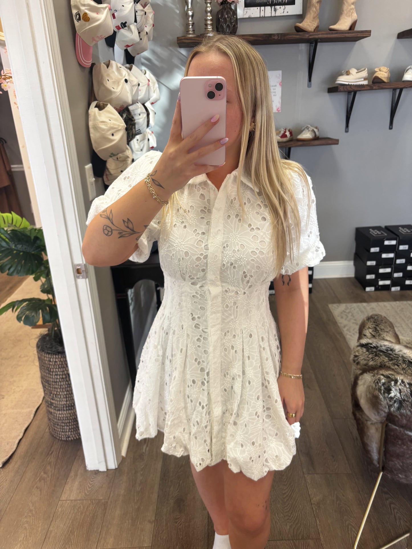 The Alessia Button Dress