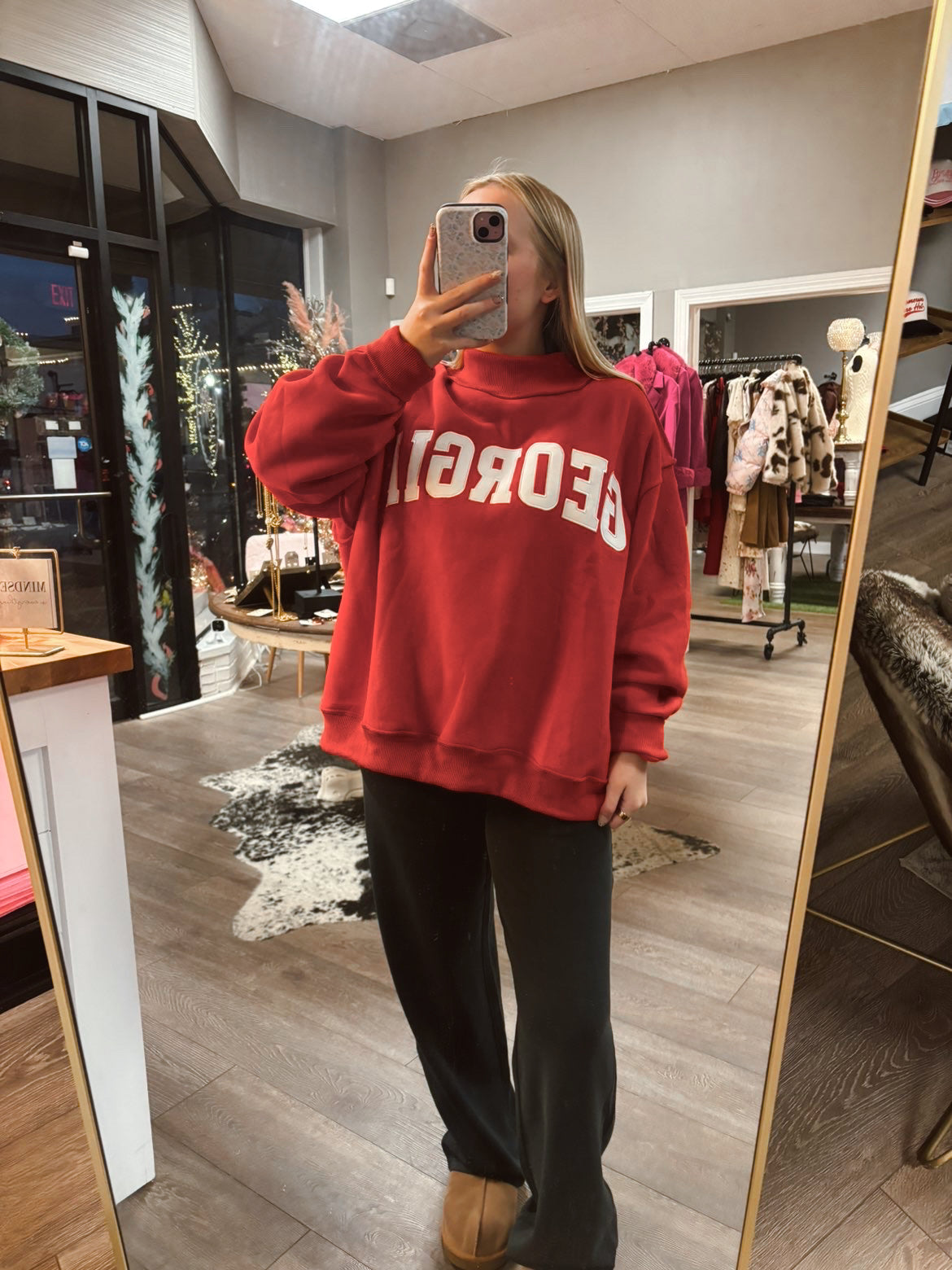 Georgia Georgia Mockneck Sweatshirt
