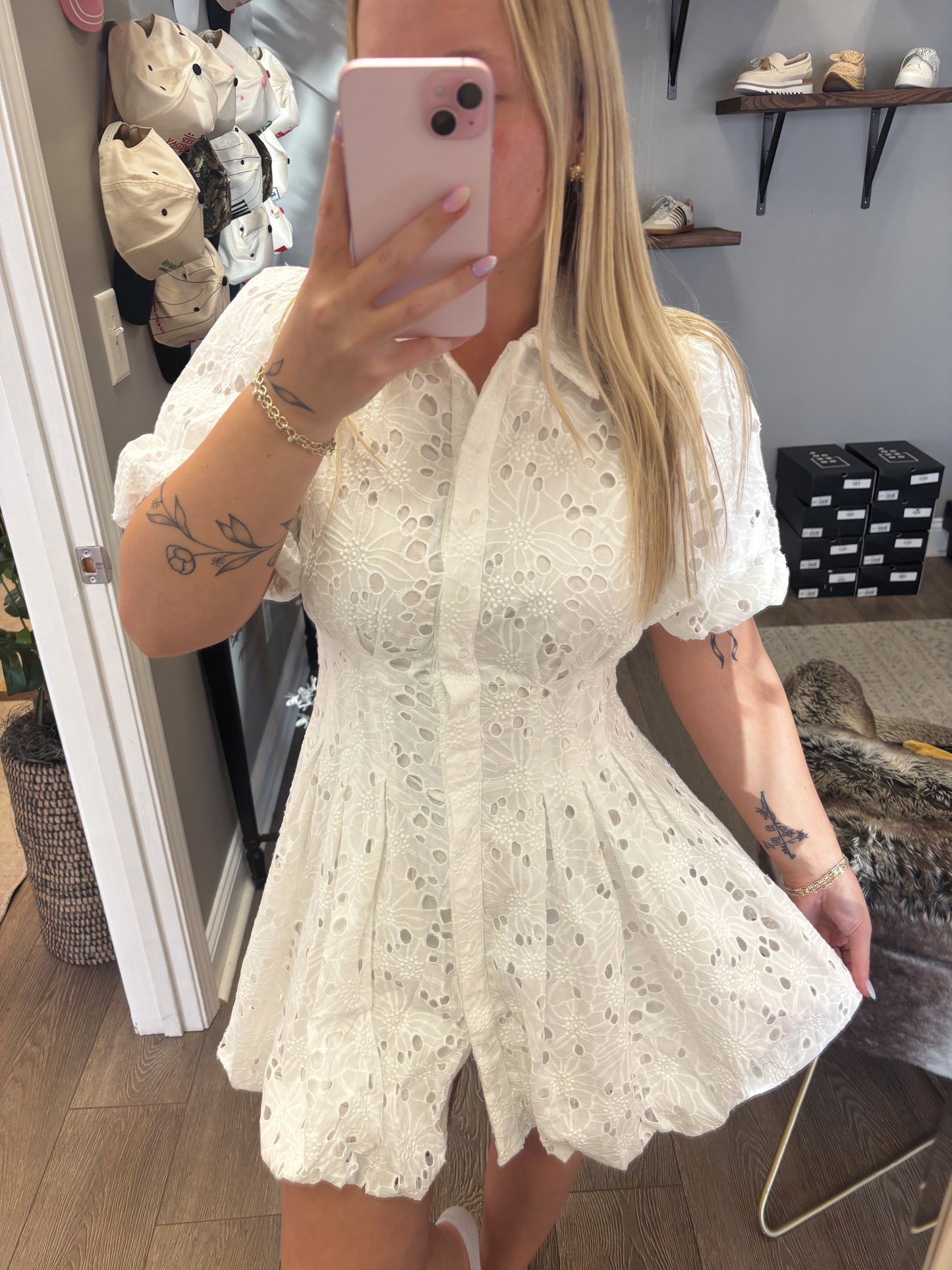 The Alessia Button Dress