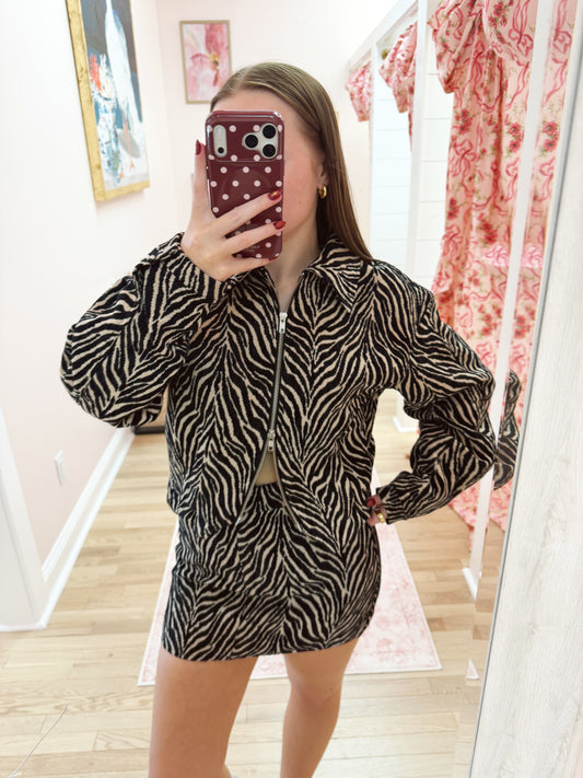 The Zebra Mini Skirt