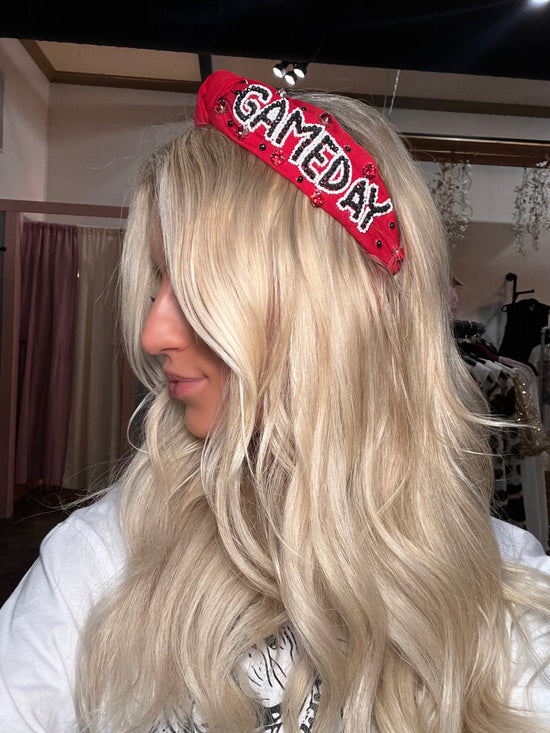 Red Game Day Headband