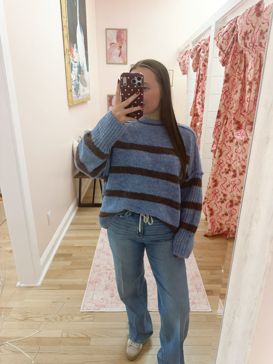 The Fuzzy Boyfriend Stripe Sweater