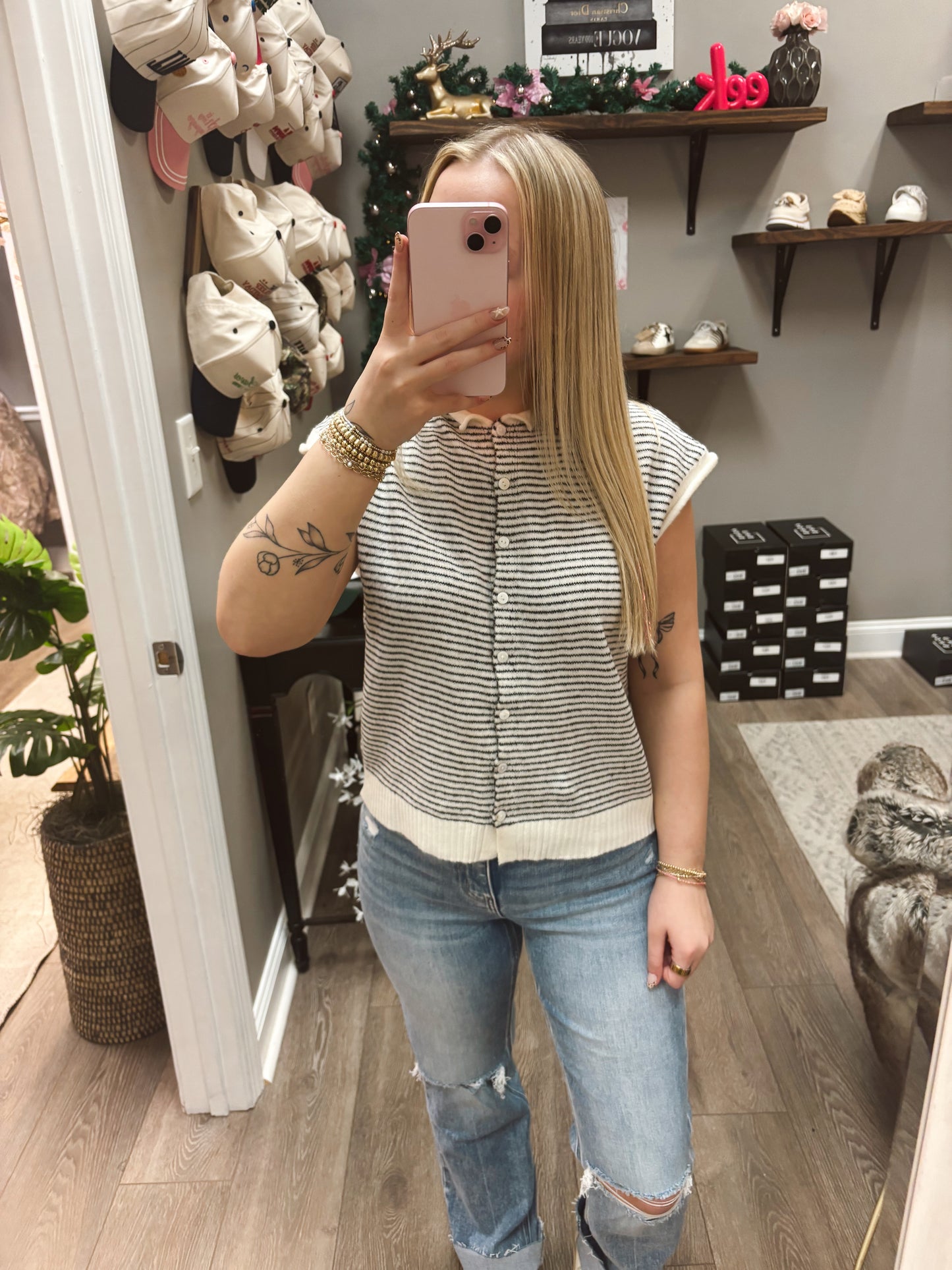 The Ruby Sweater Vest Cardigan