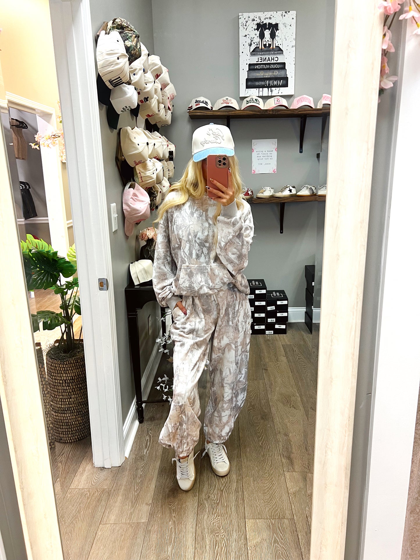 The Grey Camo Hoodie Set