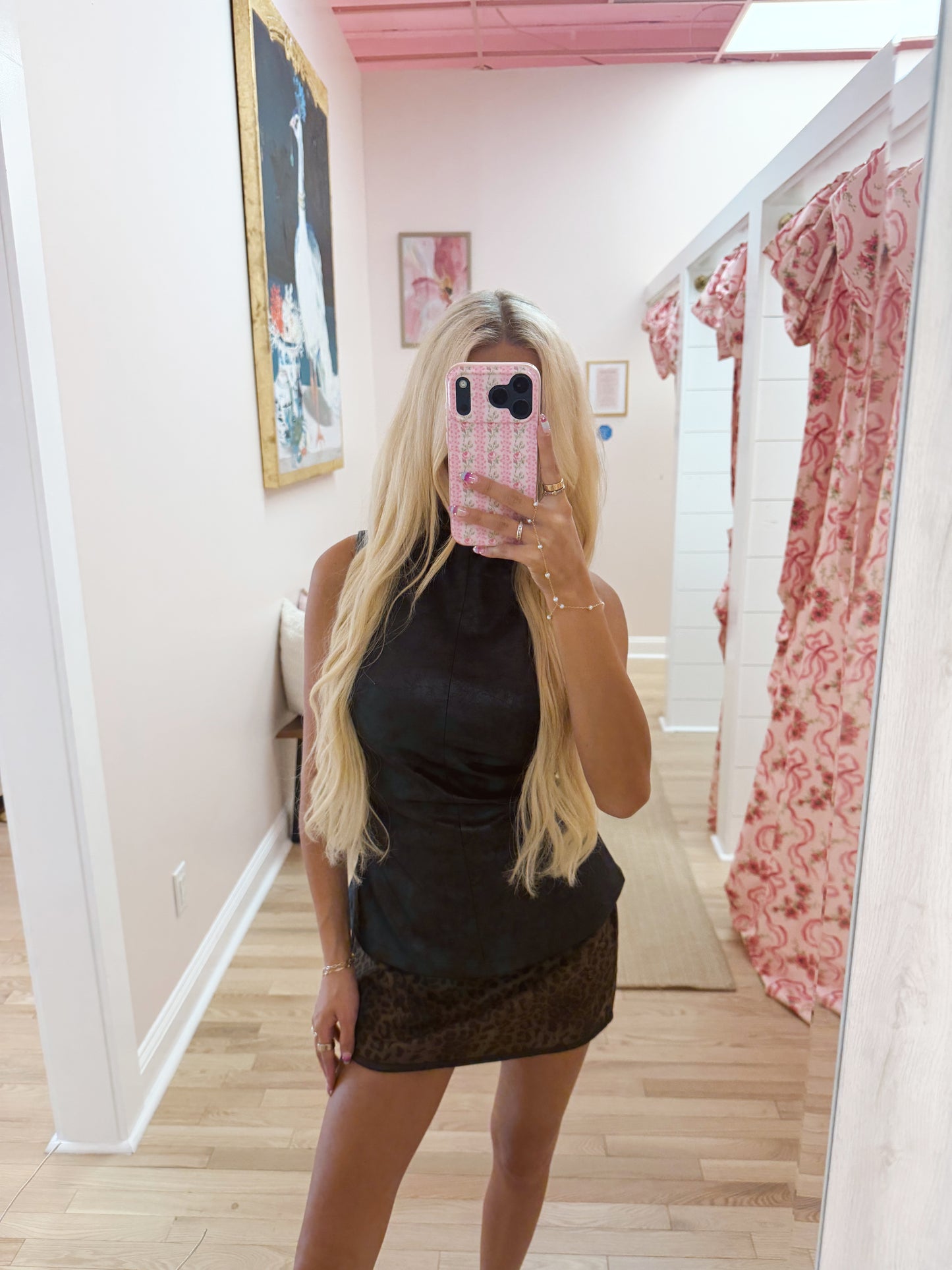 The Becky Leather Top