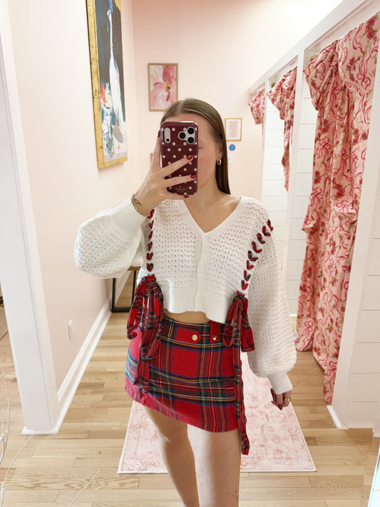 The Christmas Plaid Holiday Skort