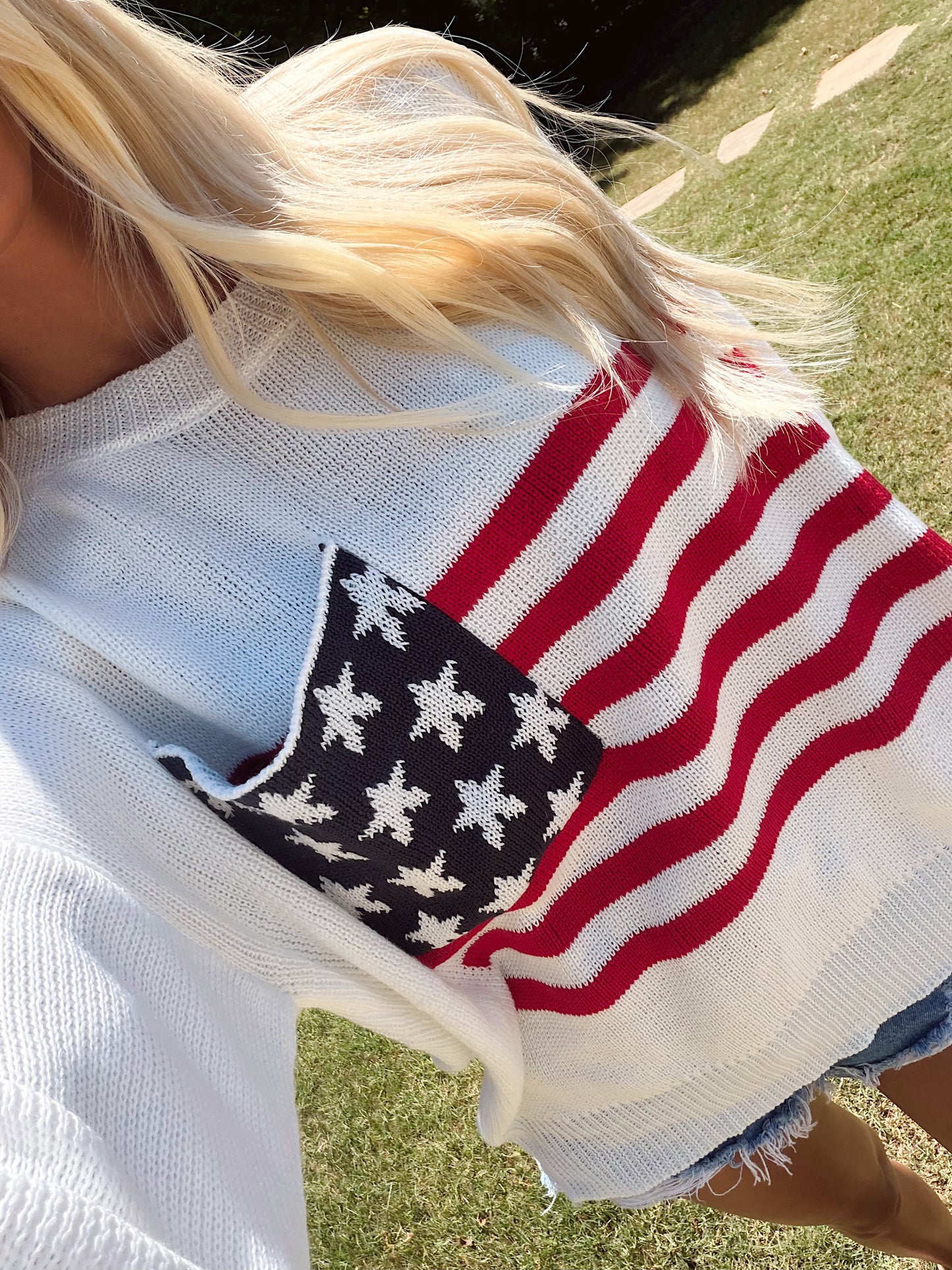 The American Flag Pocket Detail Sweater