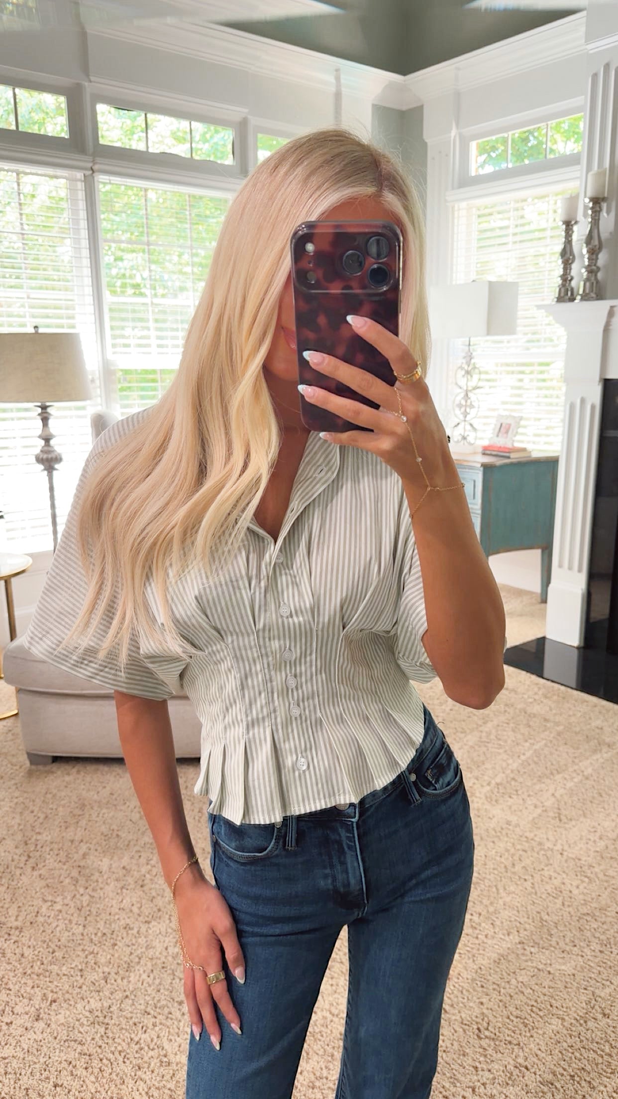 The Anabelle Pleated Waist Top