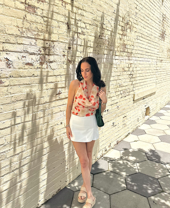 The Izzie Cowl Neck Halter Top