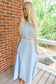The Opal Lace Trim Midi Dress