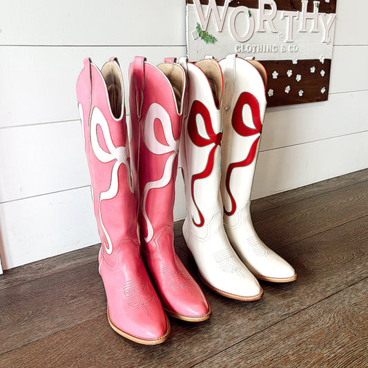 The Ruby Bow Western Boots