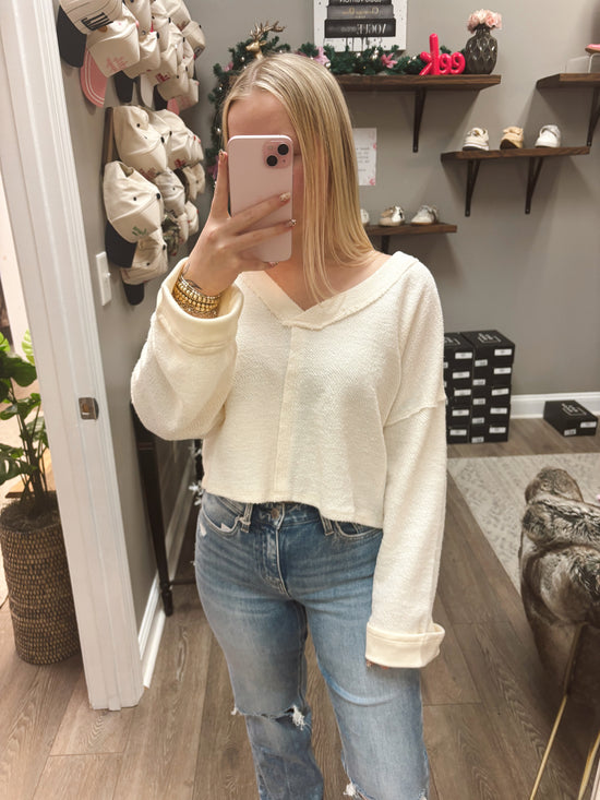 The Quinn Tie Pullover Top