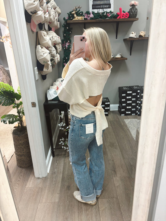 The Quinn Tie Pullover Top