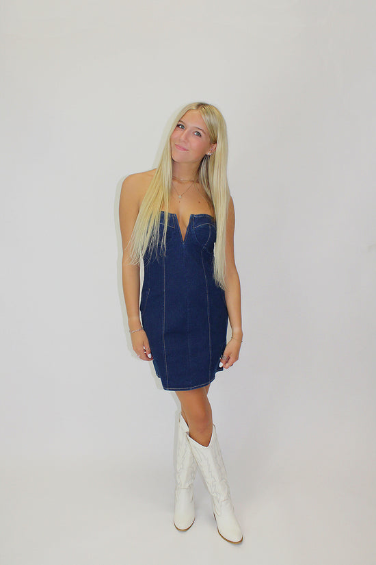 The Adeline Denim Dress