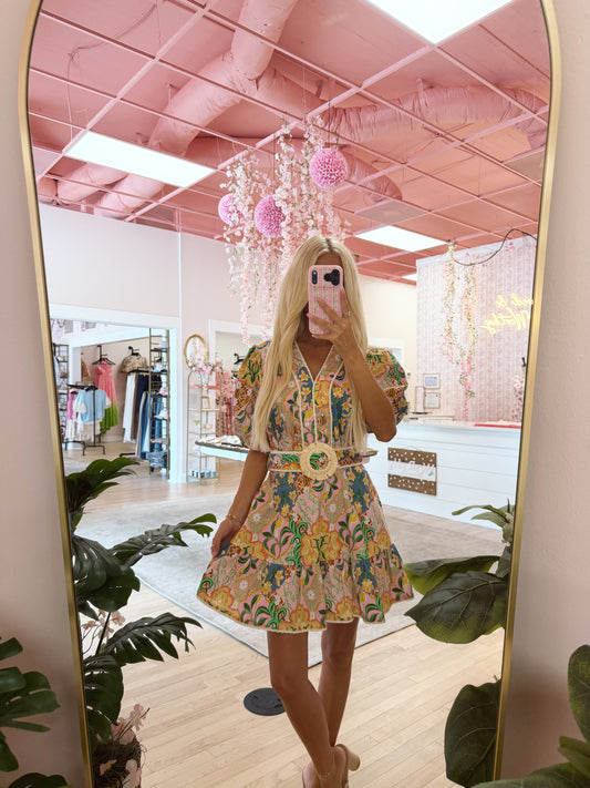 The Garden Party Puff Sleeve Dress