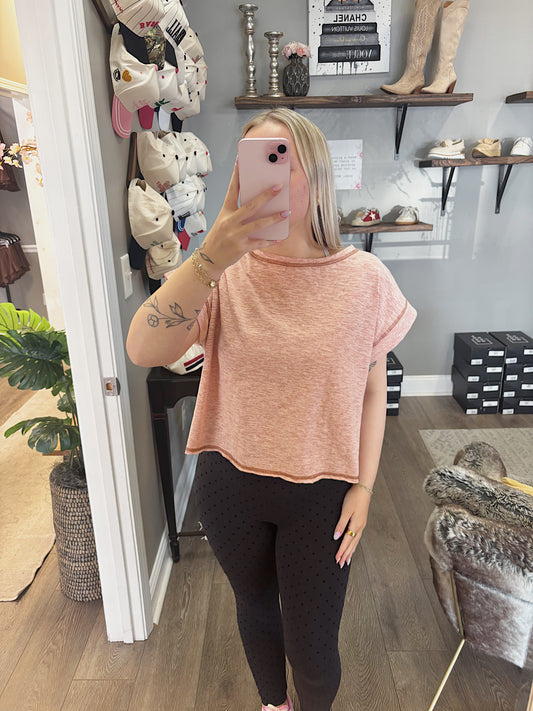 The Kelsey Open Back Stitched Top