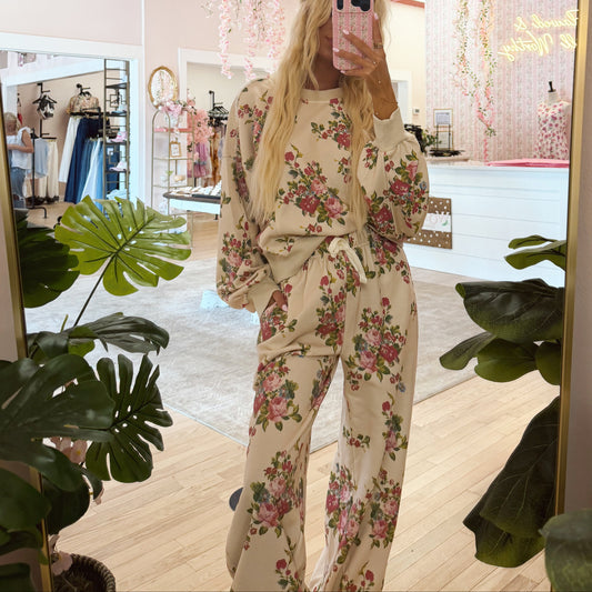 The Floral Set Sweatpants