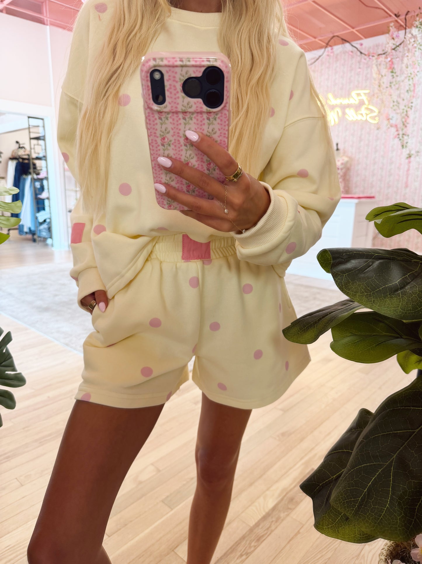 The Polka Dot Lounge Shorts Set