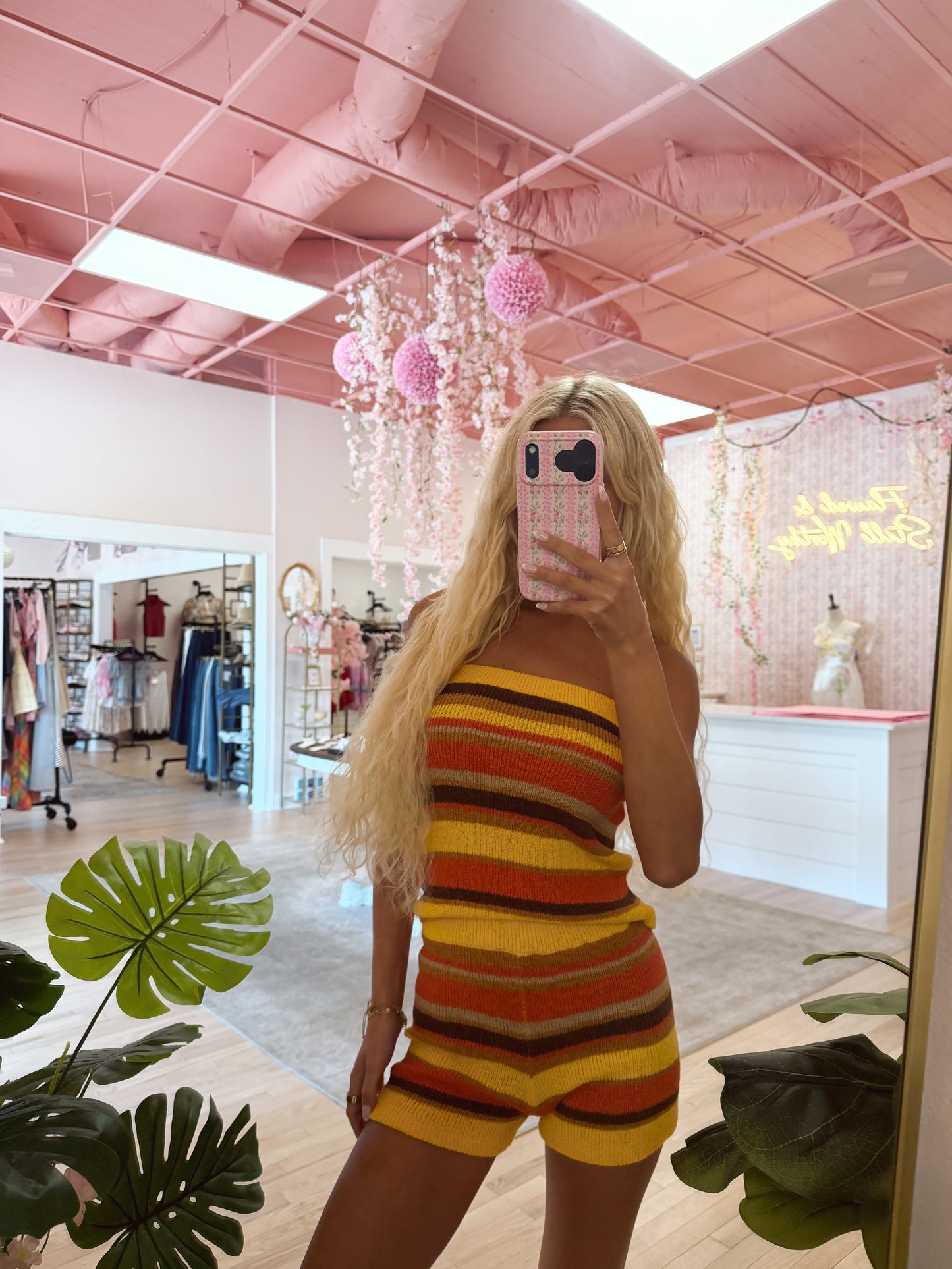 The Violet Tube Top and Shorts