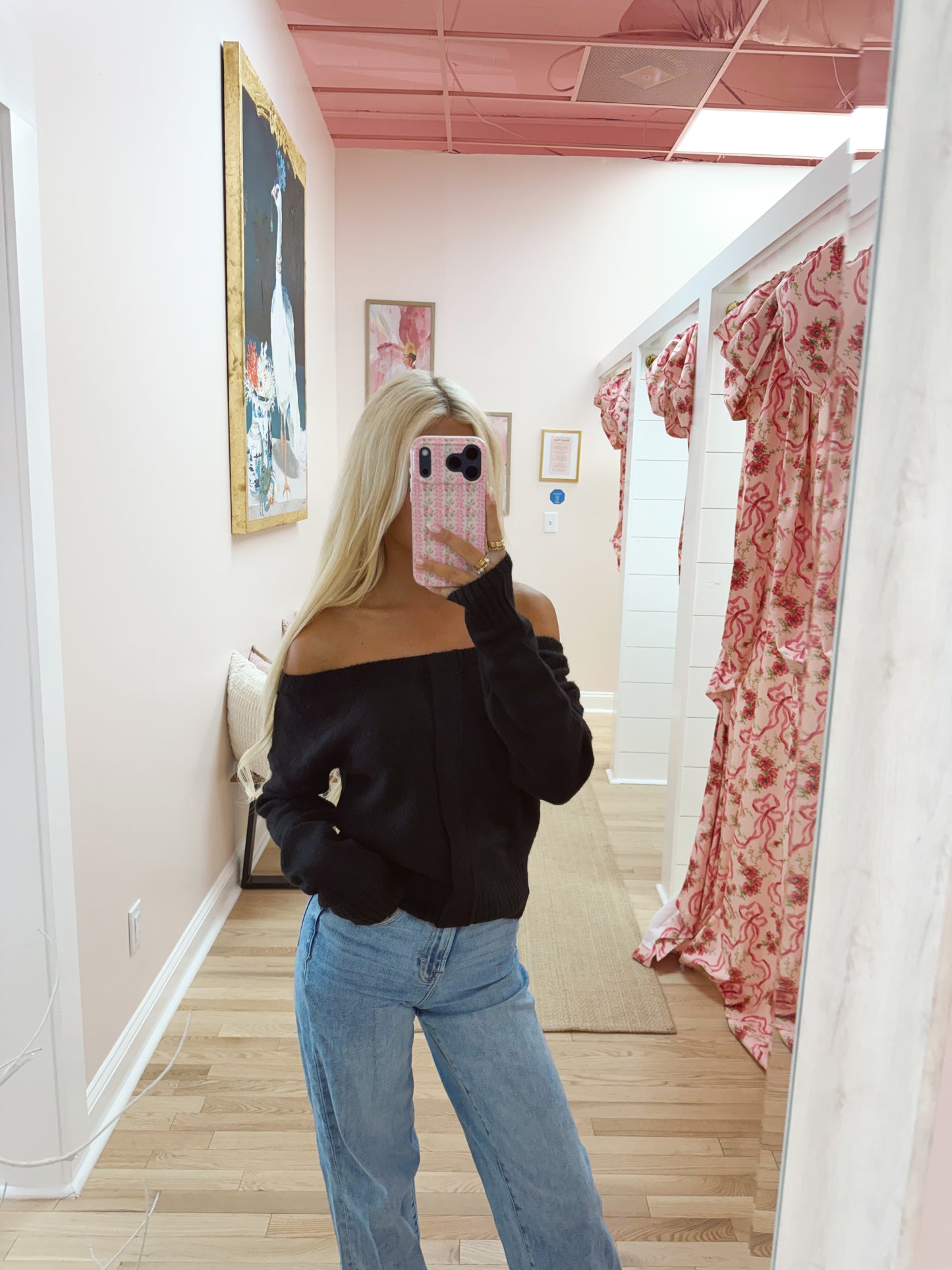 The Beth Off Shoulder Sweater
