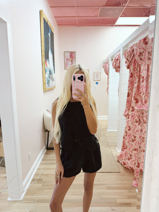 The Dotty Vest and Shorts Set