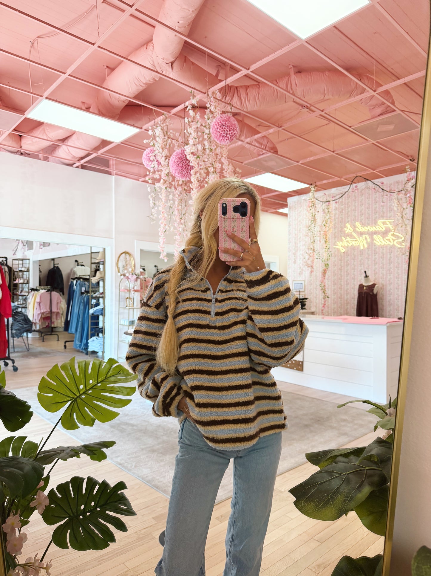 The Maisie Sherpa Half Zip