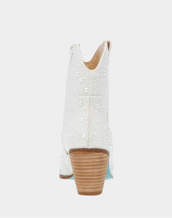 Betsy Johnson Pearl Booties